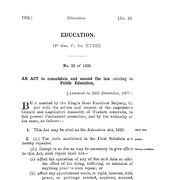 Education Act 1928